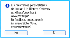 Il·lustració de pantalla del panell d'operacions