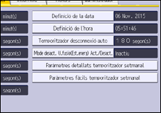 Il·lustració de pantalla del panell d'operacions