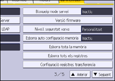 Il·lustració de pantalla del panell d'operacions