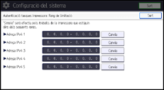 Il·lustració de pantalla del panell d'operacions