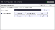 Il·lustració de pantalla del panell d'operacions