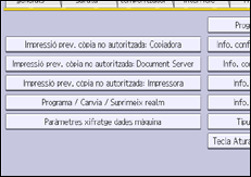 Il·lustració de pantalla del panell d'operacions