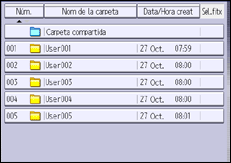 Il·lustració de pantalla del panell d'operacions