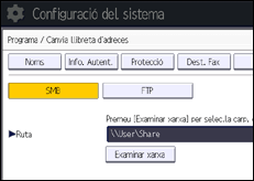 Il·lustració de pantalla del panell d'operacions