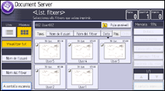 Il·lustració de pantalla del panell d'operacions
