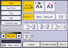 Il·lustració de pantalla del panell d'operacions