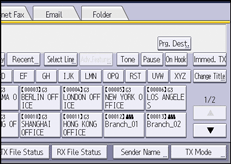 Ilustrace displeje ovládacího panelu