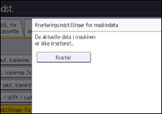 Illustration af displayet på betjeningspanelet