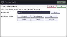 Illustration af displayet på betjeningspanelet