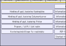 Illustration af displayet på betjeningspanelet