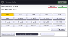 Illustration af displayet på betjeningspanelet