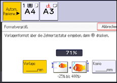 Abbildung Bedienfeld-Display