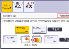 Abbildung Bedienfeld-Display