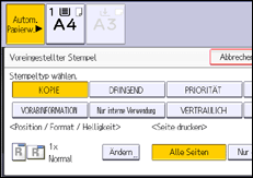 Abbildung Bedienfeld-Display