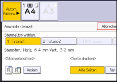 Abbildung Bedienfeld-Display