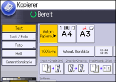 Abbildung Bedienfeld-Display