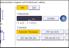 Abbildung Bedienfeld-Display