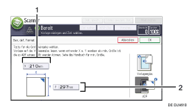 Nummerierte Abbildung Bedienfeld-Display