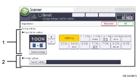 Nummerierte Abbildung Bedienfeld-Display