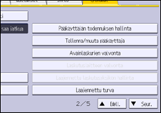Käyttöpaneelin näyttö