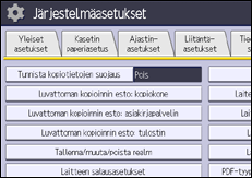 Käyttöpaneelin näyttö