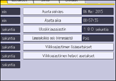 Käyttöpaneelin näyttö