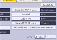 Käyttöpaneelin näyttö