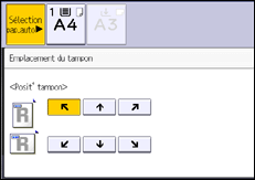 Illustration de l'écran du panneau de commande
