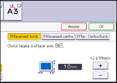 Illustration de l'écran du panneau de commande