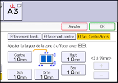 Illustration de l'écran du panneau de commande