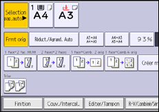 Illustration de l'écran du panneau de commande