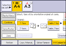 Illustration de l'écran du panneau de commande