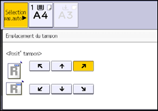 Illustration de l'écran du panneau de commande