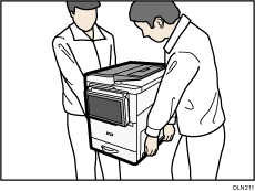 Illustration du soulèvement de l'appareil