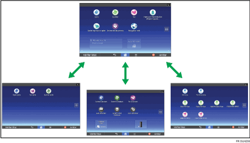 Illustration de personnalisation de l'écran [Accueil]