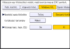 A kezelőpanel ismertetése