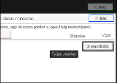 A kezelőpanel ismertetése
