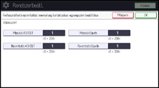 A kezelőpanel ismertetése