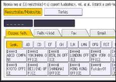 A kezelőpanel ismertetése