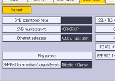 A kezelőpanel ismertetése
