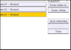 A kezelőpanel ismertetése