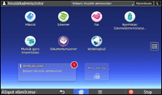 A kezelőpanel ismertetése