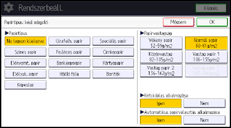 A kezelőpanel ismertetése