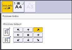 Illustrazione della schermata sul pannello di controllo