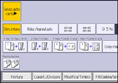 Illustrazione della schermata sul pannello di controllo