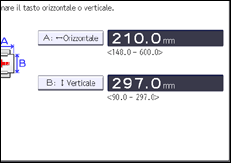 Illustrazione della schermata sul pannello di controllo