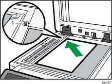 Illustrazione numerata vetro di esposizione