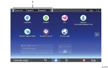 Illustrazione del modo in cui cambiare modalità