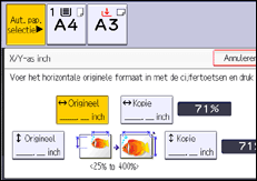 Afbeelding van bedieningspaneel