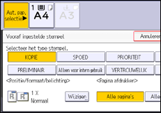 Afbeelding van bedieningspaneel